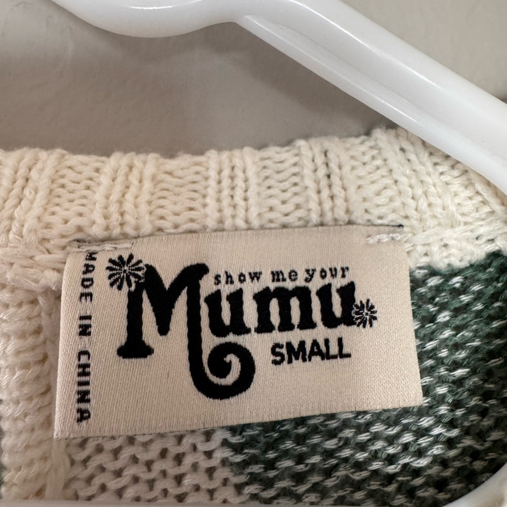 Show Me Your Mumu x REVOLVE Ryan Rene Reversible Sweater in Palmtini Knit - Picture 7 of 12